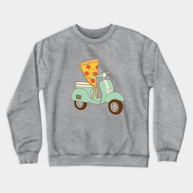 pizza delivery Crewneck Sweatshirt by milkyprint